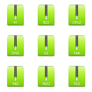 Archives icon sets preview