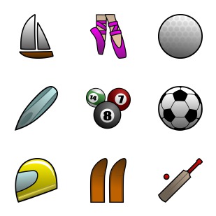 Sport icon sets preview