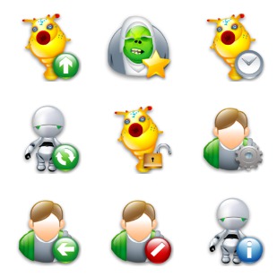 Hitchhiker's Guide To The Galaxy icon sets preview
