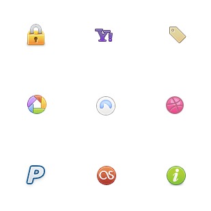 Social + Tabs Color: icon sets preview