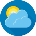 cloud, forecast, sun, weather icon
