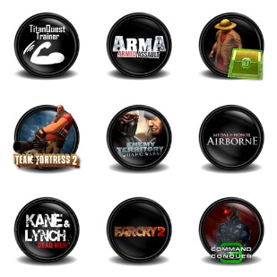 Mega Games Pack 01 icon sets preview