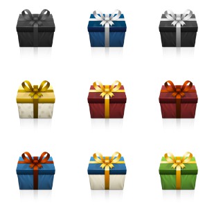 Geschenk Boxs icon sets preview
