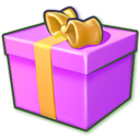 Giftbox purple icon