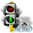 Lights, Search, Traffic icon