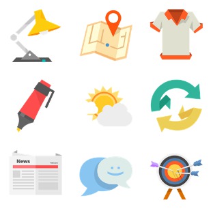 Flat Jewels icon sets preview