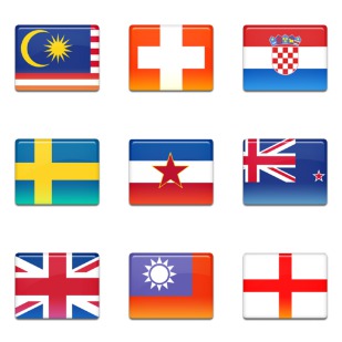 Flag 3 icon sets preview