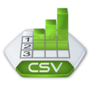 Office excel csv icon