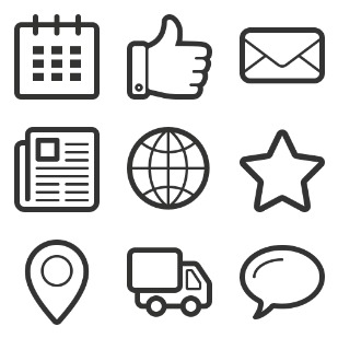 Linecons – Vector Pack icon sets preview