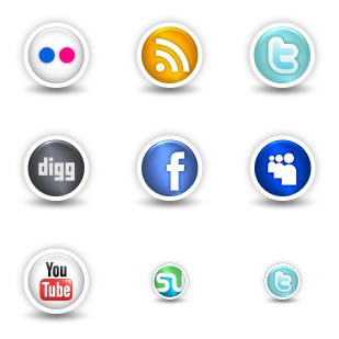 Social Stickers icon sets preview