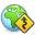 africa, gps icon