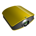 projector gold icon