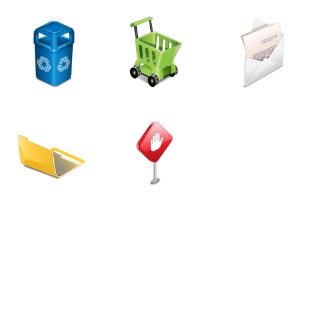 Plastic icon sets preview