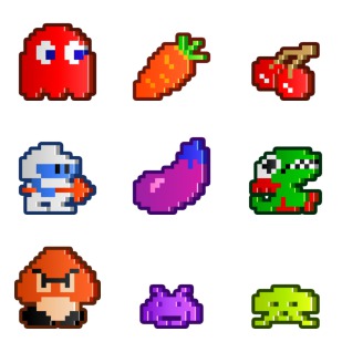 Arcade Daze icon sets preview