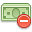 money delete icon