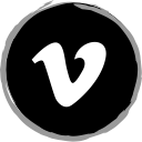 logo, vimeo, media, social icon