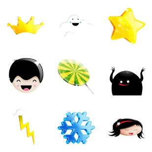 Shiny icon sets preview