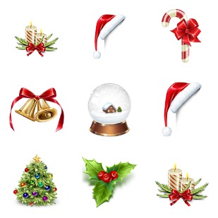 Silent Night Christmas icon sets preview