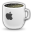 apple, mug, coffee, work icon