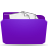 folder, stuffed, violet icon
