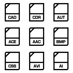 File Extension icon sets preview