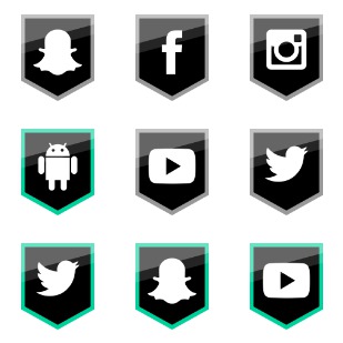 Social Media ! icon sets preview