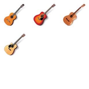 Acoustic Guitars icon sets preview