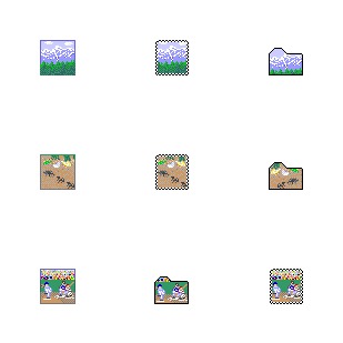 Nature 4 icon sets preview