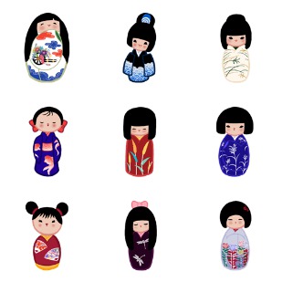 Kokeshi 2 icon sets preview