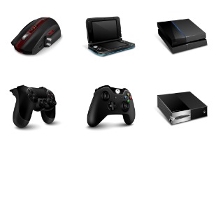 Gaming Gadgets icon sets preview