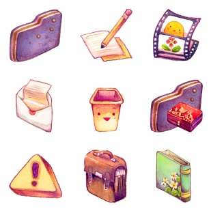 Summer Love Cicadas icon sets preview