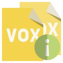 file, vox, format, info icon