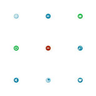 Circular icon sets preview