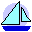 Sail boat icon