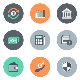 Banking And Finance icon sets preview