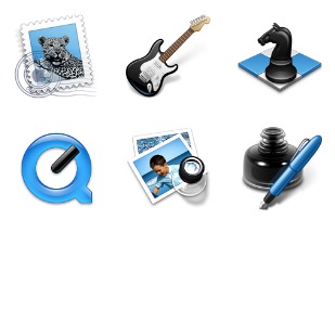 Black & Blue Add On icon sets preview