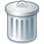 trash, recycle bin, empty, blank icon