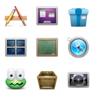 Applications icon sets preview