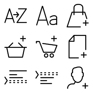 Line icon sets preview