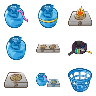Kitchen icon sets preview