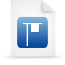 paper, document, blue, file icon