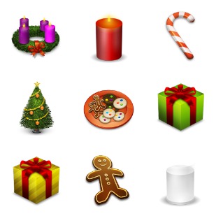 The Real Christmas 05 icon sets preview