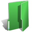 folder, green icon