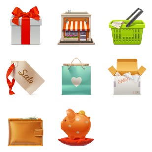 Rocket Theme E Commerce icon sets preview