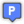blue,p icon