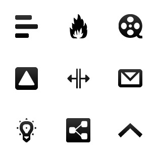 Wireframe Mono icon sets preview