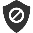 restriction, shield icon