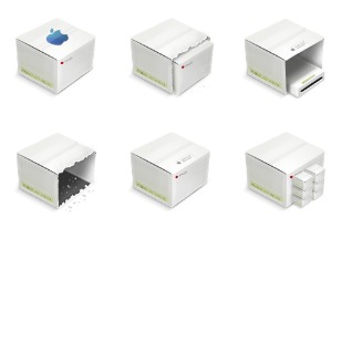LCD Boxes icon sets preview
