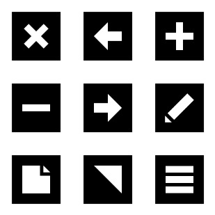 SquareNav icon sets preview
