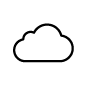 thin cloud, cloudy, cloud, slim cloud icon